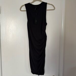 Rag & Bone new with tags rouged side black dress size XS